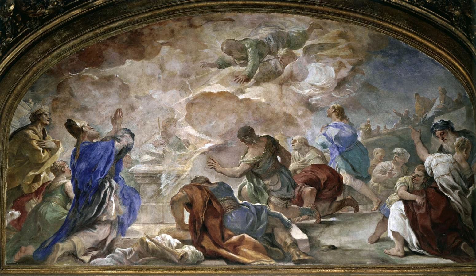 Il sacrificio di Aaronne e la distruzione della banda di Korah - Tesoro Nuovo, Certosa di San Martino, Napoli